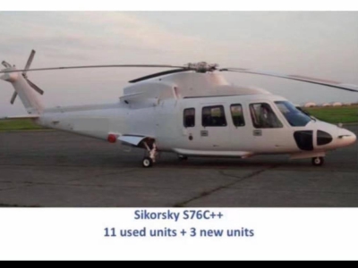 二手公务直升机 Sikorsky S-76C++ 白菜价出售